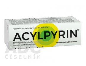 Acylpyrin 500mg 15 šumivých tabliet