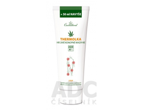 Cannaderm Thermolka Hrejivé konopné mazanie 250 ml masážny gél