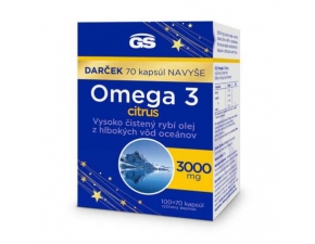 GS Omega 3 CITRUS darček 2023 100+70 kapsúl