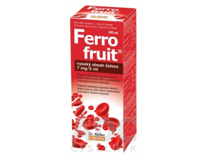 Dr. Müller Ferro fruit Sirup s vysokým obsahom železa 245 ml sirup