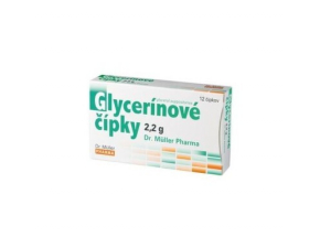 DR. MÜLLER Glycerínové čípky 2,2 g 12 kusov