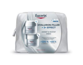 EUCERIN Hyaluron-filler + 3x effect denný a nočný krém 2 x 50 ml vianočný set